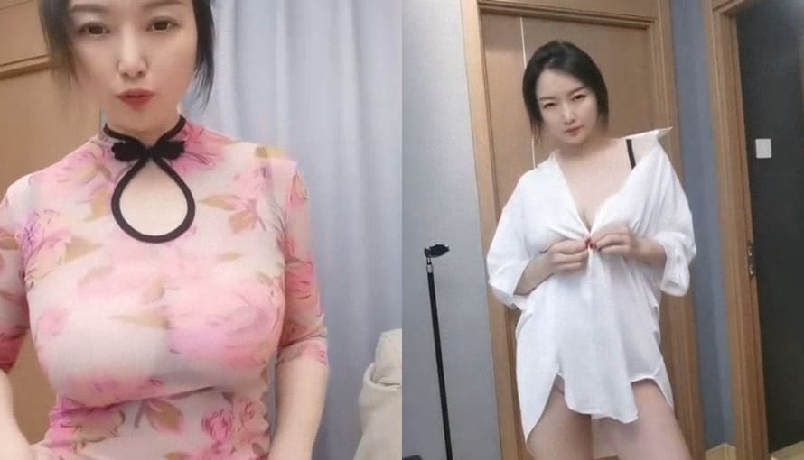 丰乳肥臀风骚御姐 情趣旗袍热舞